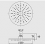 Nor-SR28A.05 Round Brushed Nickel Multifunction Shower Set